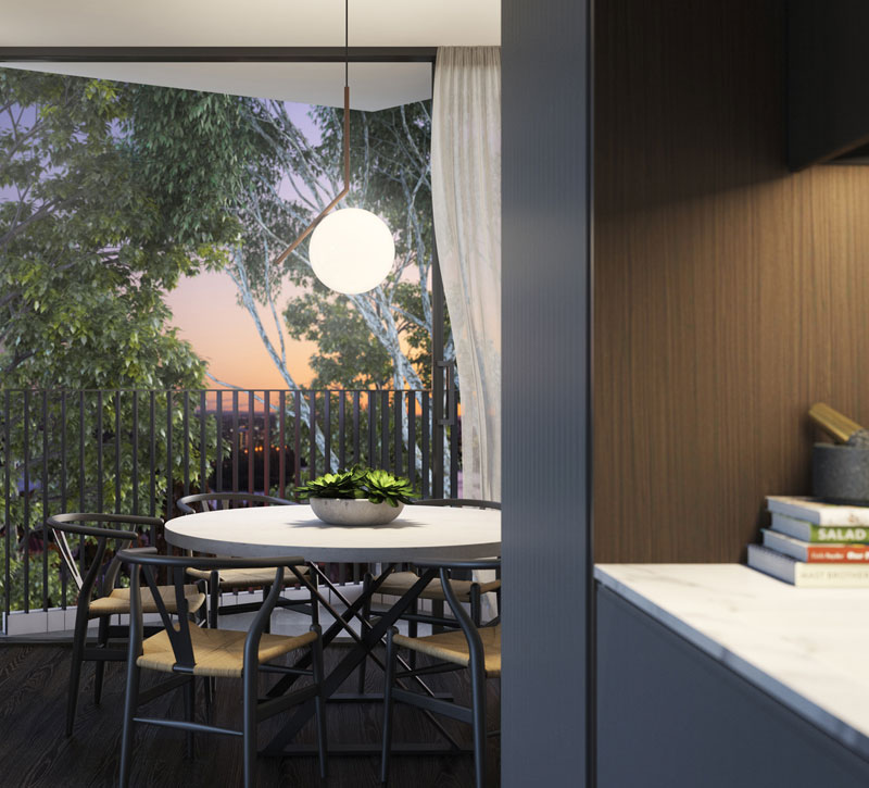 2 bedroom apartment kitchen