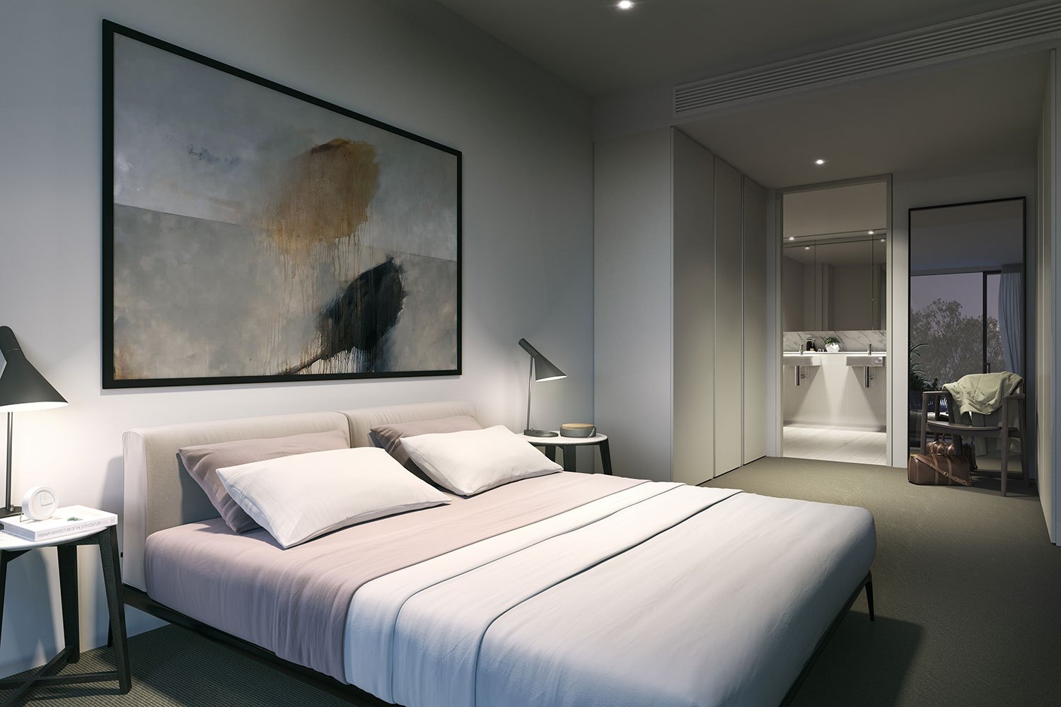 Penthouse bedroom